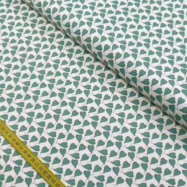 Imagem de Tecido Estampado para Patchwork - Sonho e Magia: Balões De Corações Ja