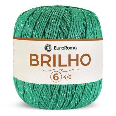 Imagem de Barbante EuroRoma Brilho Prata 400g, 803 VERDE BANDEIRA