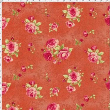 Imagem de Tecido Estampado para Patchwork - Millyta Four Seasons Rosas Arabesco 