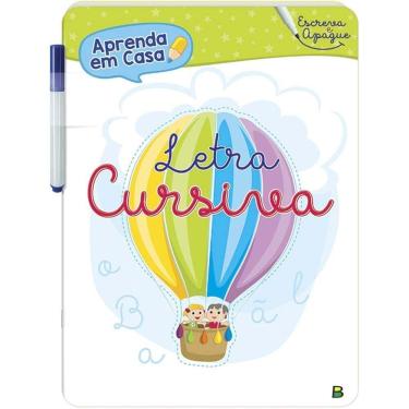 Imagem de Aprenda Em Casa - Escreva e Apague: Letra Cursiva - Acompanha Canetinha