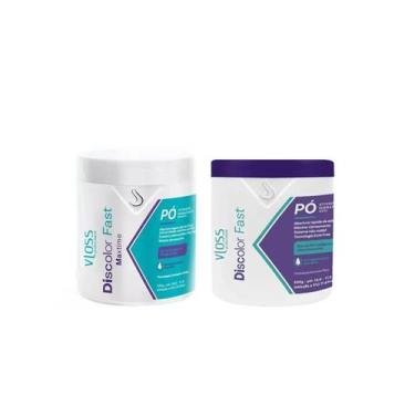 Imagem de Vloss Kit 2x Pó Descolorante Fast Azul + Branco 500g 2x1