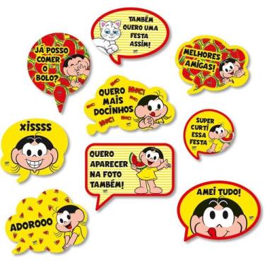 Imagem de Kit Plaquinhas Divertidas Festa Magali Melancia - 09 unidades - Festco
