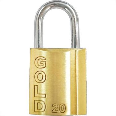 Imagem de Cadeado Gold Art 20Mm Gcc200001 - Kit C/10