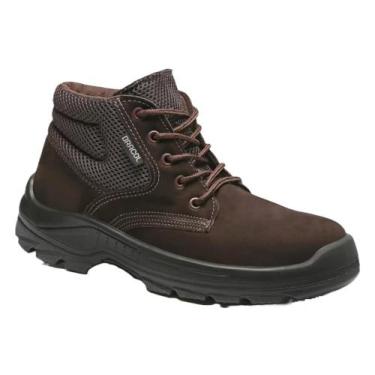 Imagem de Botina bracol amarrar nobuck baen bico plastico ca 40872, Marrom, 34