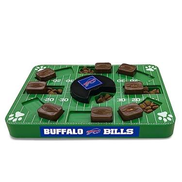 Imagem de Pets First NFL Buffalo Bills Puzzle Toy, brinquedo de quebra-cabeça para cães, brinquedo interativo para cães, quebra-cabeça para cães