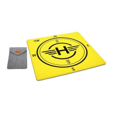 Imagem de simhoa Drone Landing Pad, Heliporto Dobrável, Quadcopter Landing Pad Drone Landing Mat Helicopter Landing Pad Tapete Dupla Face para Parque, 55cmx55cm