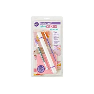 Imagem de Wilton Conjunto de livros "I Taught Myself To Decore Cakes With Fondant" – Cortador de fondant e ferramentas