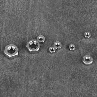 Imagem de Conjunto de Sortimento de Porcas Hexagonais de Rosca de Aço Inoxidável, 140 Peças para Projetos de Uso Geral, Eletrodomésticos de Escritório Doméstico, Montagem de Navio