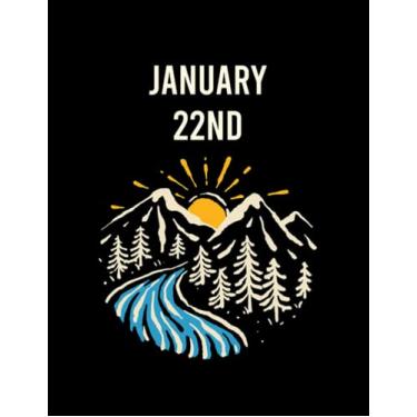 Imagem de Landscape January 22nd 22 Notebook: Paris Eiffel Tower Notebook