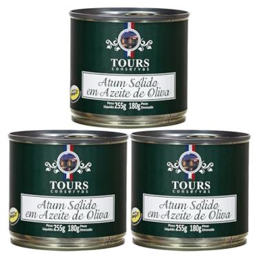Imagem de Kit 3X: Atum Sólido em Azeite de Oliva Tours 255g