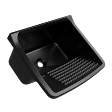 Imagem de Tanque Pvc 28l De Lavar Roupa 48x52cm Preto Com Válvula