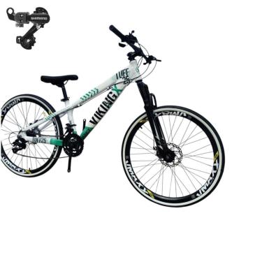 Imagem de Bicicleta 26 VikingX T25 21v Index Freeride Cambios Shimano Freio Disco Pneu fX1.50-Unissex