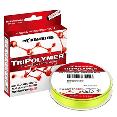 Imagem de KastKing TriPolymer Linha de pesca monofilamento avançado, amarelo-nascer do sol, 4,5 kg, 270 m