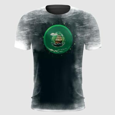 Imagem de Camiseta Navio em Moldura Verde - FABRIQUETA, G