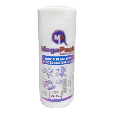 Imagem de Saco Plástico em Bobina Picotada 25x35cm 1,47 kg Pacote Saquinho Mercado Unidade