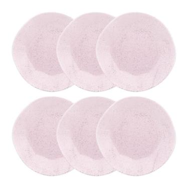 Imagem de Conjunto 6 Pratos Raso 27,5 Cm Ryo Pink Sand Porcelana Oxford