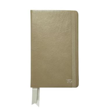 Imagem de Bloco de Notas Tipo Moleskine 209-R Personalizado Raffai Couros, Bege