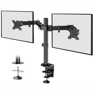 Imagem de Suporte Articulado para Monitor – Braço Articulado Ajustável para Monitores de 13-32" com Peso Máximo de 10kg em Cada Braço, Suporte para Monitor Duplo com Gerenciamento de Cabos, Design Ergonômico