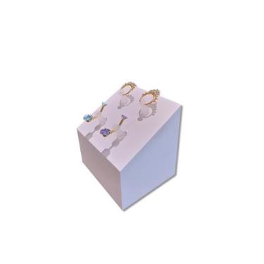 Imagem de (M-2)Expositor de Piercing Trapézio PEQUENO - 4 PINOS DE PLASTICO - BR