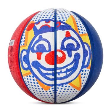 Imagem de Kuangmi Bola de basquete da série Coringa, Streetball masculina tamanho oficial 7 75 cm, feita para jogos de basquete internos e externos, azul