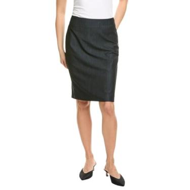 Imagem de Anne Klein Saia lápis feminina com zíper, Combo azul-marinho, 46