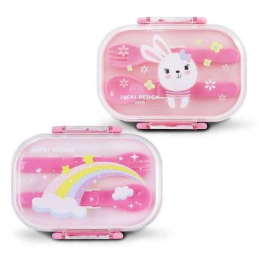 Imagem de Kit Potes P/ Lanches De 2 Andares Infantil 400ml - Jacki Design Modelo 3