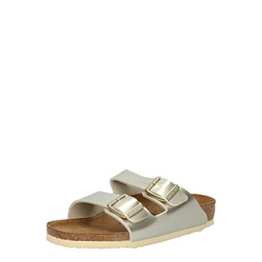 Imagem de Birkenstock Arizona Sandálias para meninas, Ouro metálico elétrico, us:9