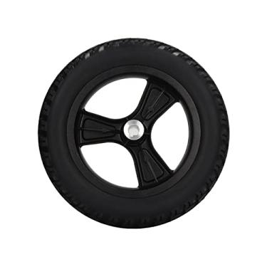 Imagem de Roda de cadeira de rodas elétrica, substituição de roda traseira de aço de aço sólida de 320 mm, roda de cadeira de rodas de liga de rodas de liga de rodas