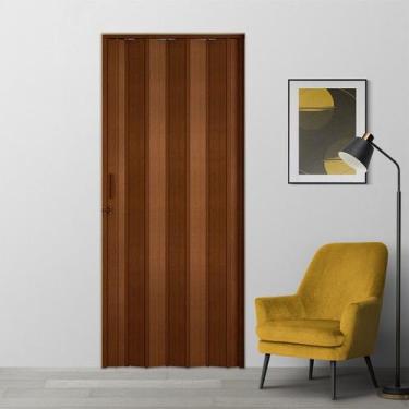 Imagem de Porta Sanfonada pvc 210x72 Marrom - Crisdan