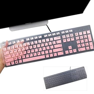 Imagem de 2 peças de capa para teclado Dell KM636 e KB216 sem fio, Dell Optiplex 5250/3050/3240/5460/7450/7050, Dell Inspiron AIO 3475/3670/3477 All-in one Desktop