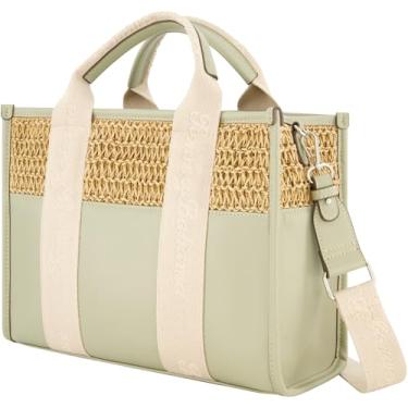 Imagem de Bolsa Tommy Bahama, bolsa feminina moderna com alça de ombro ajustável, sálvia, tamanho único, Sálvia