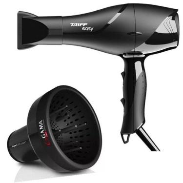Imagem de Kit - secador de cabelo profissional taiff easy 1700w 127v + difusor d
