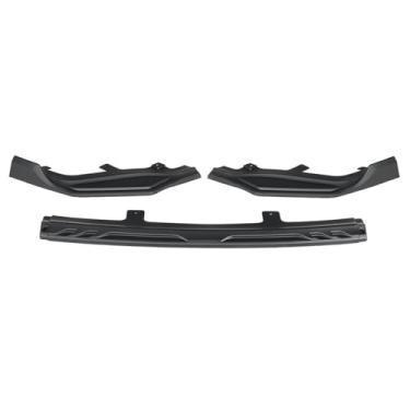 Imagem de 3Pcs Car Front Bumper Splitter Lip Spoiler Difusor Body Kit Compatível Para Lexus IS200t IS300 IS350 F-sport 2017 2018 2019 2020(Matte Black)