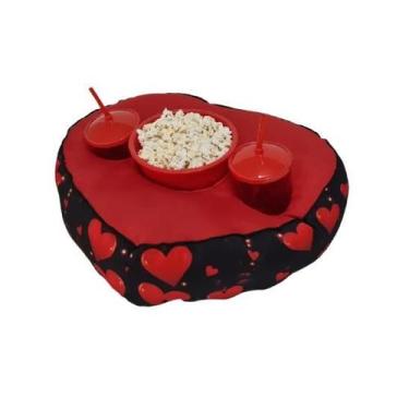 Imagem de Almofada Porta Pipoca Formato Coração - I Love You - Maria dos Reis