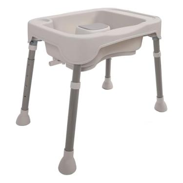 Imagem de Lavatório de cabelo de alto conforto para lavatório de cabelo versátil acamado para banho, lavagem dos pés, branco (cinza)