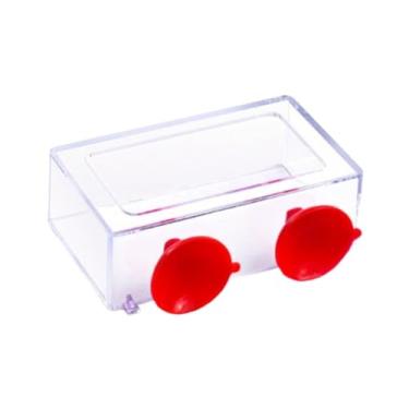 Imagem de Baoblaze Anel de alimentação de peixes, alimentador de bandeja de alimentos para flutuação para aquários de plantas flutuantes peixes guppy, com copo de