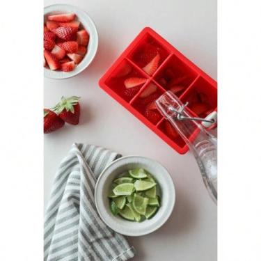 Imagem de Forma de Gelo Silicone Grande 6 Cubos Forminha Flexível Drinks Whisky 