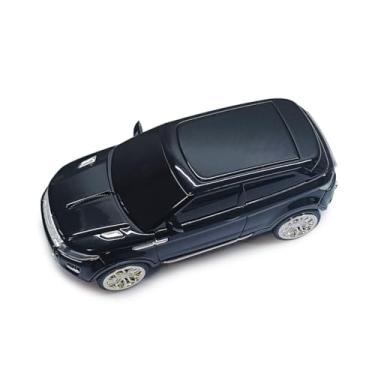 Imagem de Mouse de carro sem fio com faróis de LED, design esportivo legal em forma de carro SUV mouse de computador para crianças e adultos, mouse óptico USB para PC, laptop, desktop, um bom mouse gadget para