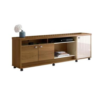 Imagem de Bancada com 3 Portas Pádua Imbuia Off White - CasaH