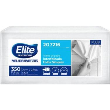 Imagem de Kit 5 Un Toalha Interfolha Plus Folha Simples 350Fl Elite