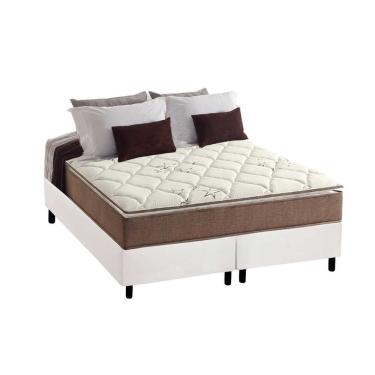 Imagem de Conjunto Box Queen: Colchão Anatômico Anjos D28/ AG65 Star + Base crc Courano White(158...