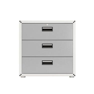 Imagem de Balcão 3 Gavetas Branco E Cinza Itbe For Home