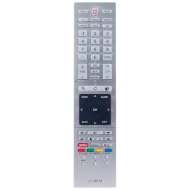 Imagem de Controle remoto de substituição CT-90428 compatível com Toshiba TV 50L4300U, 50L7300U, 65L7300UB, 65L7300UM, 39L4300UM, 58L7300U, 39L4300U, 58L4300U, 58L7300UB, 58L7300UB, 58L7300UB, 58L7300UB