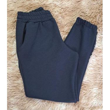 Imagem de Calça jogeer feminina de moletom com bolso  - Nagab, P, Azul marinho