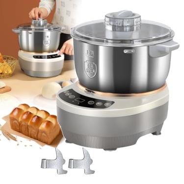 Imagem de KKSOUFX Misturador De Farinha De 5l/7l, Amassador De Massa Com FunçãO De FermentaçãO,Fermentador De PãO Com Temporizador E Painel De Toque, Fermentador De Massa De 25-38°C