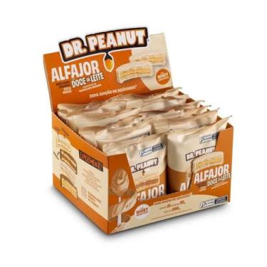 Imagem de ALFAJOR Dr PEANUT - 12Un, Doce de Leite Cobertura de Chocolate Branco