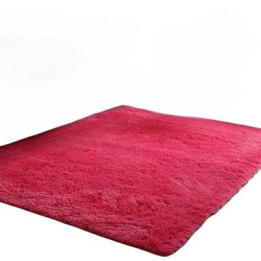 Imagem de Tapete 1,00 x 1,50Mt Para Sala e Quarto(Vermelho)