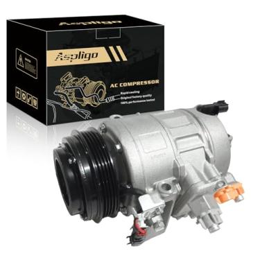 Imagem de Aspligo Compressor de ar condicionado AC serve para Ford Edge Fusion 2.0L 2.5L 2013-2020, para Lincoln MKZ 2.0L 2013-2020, com embreagem A/C, compressor CA CO29119C, substitui DG9H19D629CA, DG9Z19703C