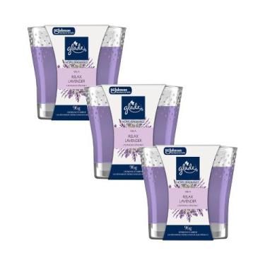 Imagem de Kit 3 Vela Perfumada Relax Lavender Glade Home Fragrance 96g cada