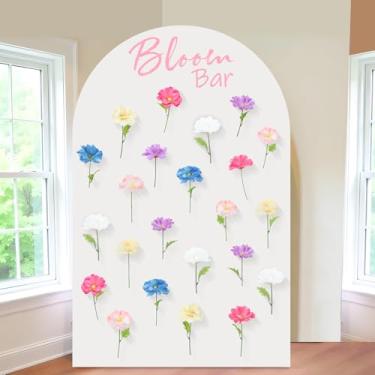 Imagem de K KUMEED 24 peças de flores artificiais de primavera, decorações de festa de parede de flores silvestres com alfinetes e fita para casamento em casa, buquês faça você mesmo, decoração de fundo de